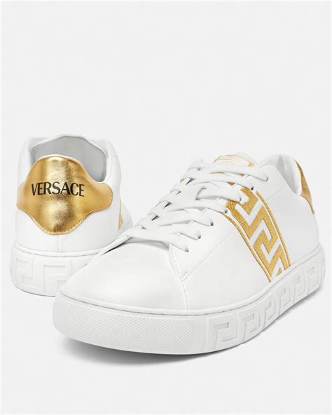 versace men embroided sneakers